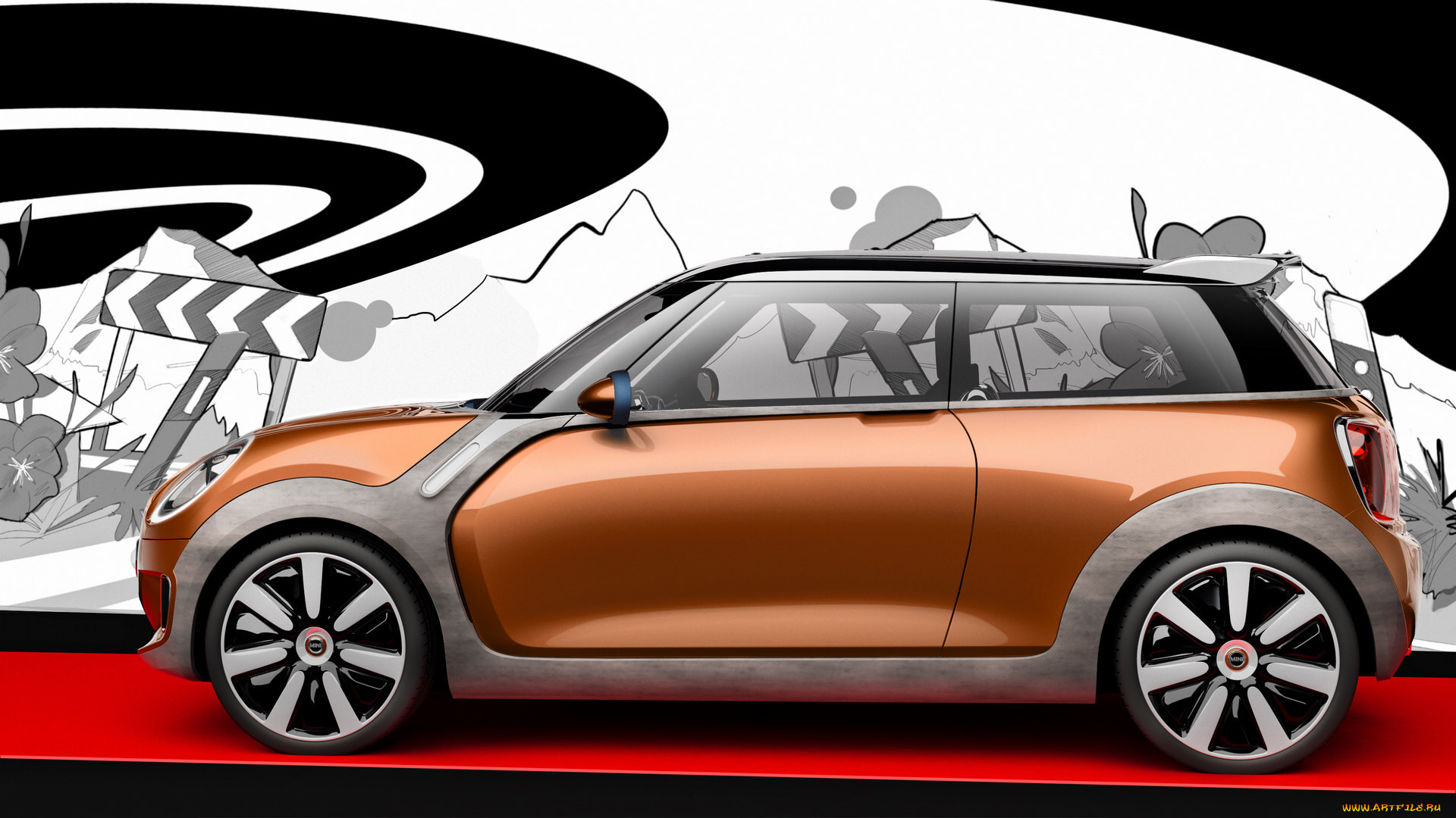 , mini, vision, concept, car